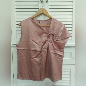 Elegant Pink Sleeveless Top